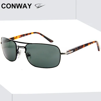 Conway Viegls Saulesbrilles Laukumā Vīriešiem Militāro Pilots, Saules Brilles Augšējā Joslā, Anti Glare Braukšanas Brilles Bultiņas Zīmola Dizains