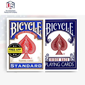 Bicycle Rider Back Indeksa Standarta Spēlējot Kārtis Sarkana/Zila Klāja Pokera Izmēra 808 Jaunas Noslēgtā USPCC ASV Burvju Kartītes, Burvju Triki, Aksesuāri