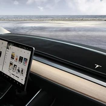 Par Tesla MODEL 3 Izolētas Dashmat Paklāju Domuzīme Mat Saules Ēnā Auto Paneļa Vāciņu Pad