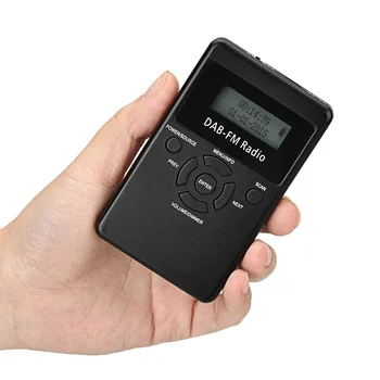 Mini portatīvo DAB digitālais radio portatīvie radio DAB + FM divu joslu uztvērējs, iebūvēts litija akumulators, fm radio raidorganizācijas