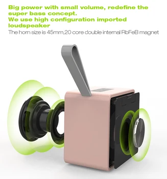 EWA A105 Taisnība Bezvadu Stereo TWS Bluetooth Portable Speaker Metāla 20-core Skaļruņi Bezvadu Spēcīgu Skaņu, kas atbalsta SD Kartes