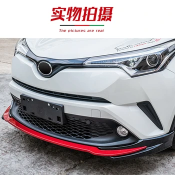 Auto Stling ABS Krāsas Sānu Aizmugurējā Bufera Difuzoru Buksēt Aizsargs Aizsargs Plāksnes Bufera Vāku Apdares Toyota CHR C-AP 2018 2019
