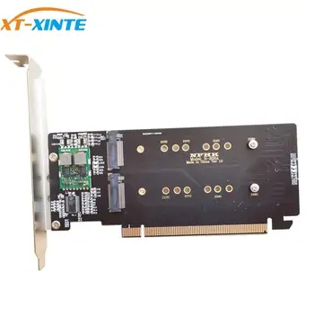 XT-XINTE PCI Express 3.0 x16, lai 4) Ostas M. 2 SSD Raid Adapteris Kartes VROC Stāvvadu Kartes Atbalsts 2230 2242 2280 2260 par NVME M. 2 SSD