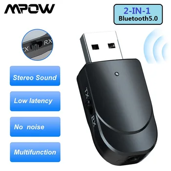 Mini 2-In-1 Bluetooth 5.0 Audio Raidītājs Uztvērējs, 3,5 mm AUX Portatīvo Bezvadu Stereo Bluetooth Dongle Adapteri PC TV Mājas