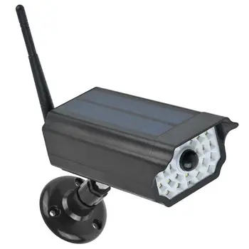 Saules Enerģijas Dummy Kameras Drošības Ūdensizturīgs Viltus Kameru Āra Iekštelpu Bullet LED Gaismas Monitors Anti-Theft Mājas Indukcijas Lampas