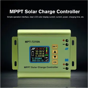 MPT-7210A Krāsu LCD Displejs MPPT Saules Paneļu Maksas Kontrolieris 24/36/48/60/72V Boost Saules Bateriju Kontrolieri