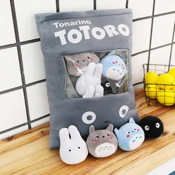 50cm Radošo Jauki Totoro Plīša Rotaļlietas, kas Pildīti ar Mīkstu Cute Karikatūra Spilveni Kawaii Lelles Bērnu Modes Ziemassvētku Brinquedos