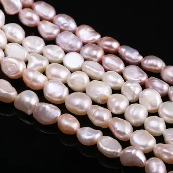 Jaunu nelegālo balta, rozā, violeta perlamutra krelles Vienkāršs un stilīgs puse rotaslietas dāvanu pērļu izmērs 6-7mm