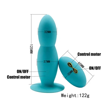 Silikona Tālvadības Vibrējošais Butt Plug Anālais Vibrators Sievietēm Anālais Krelles Seksa Rotaļlietas, 10 Ātrumu Vibrācijas Bullet Pieaugušo Seksa Produkti