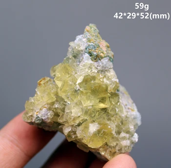 Jaunu minerālu！ Dabas Reti dzeltena fluorite minerālu paraugiem, Akmeņi un kristāli, Dziedniecība crystal