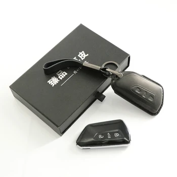 Ādas Automašīnas Atslēgu Gadījumā, aptverot Galvenās Aizsargātu Shell VW Golf 8 MK8 Piederumi 2020 2021