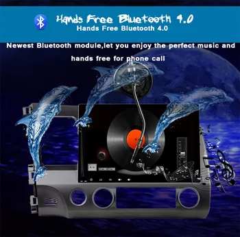 Honda civic 2006-2011 auto gps navigācijas magnetofona Headunit mūziku, video, audio av multimedia sistēma octa core android10.0