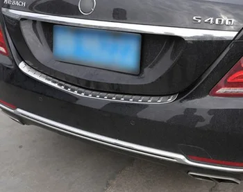 Nerūsējošā Tērauda Automašīnas Aizmugurējo Buferi Footplate Pretnodiluma Palodzes Uz Mercedes Benz S Klases W222 S320 S400-2017 Auto Stils