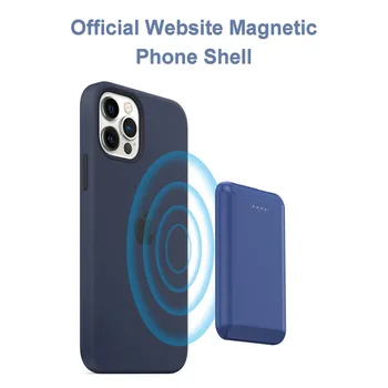 CASEIER Magnētisko Bezvadu Lādētāju 5000mAh Mini Jaudas Bankai iPhone 12 Pro Max Magnētisko Ārējo Akumulatoru Portatīvo Powerbank