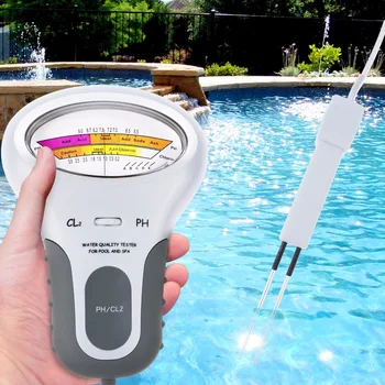 Portatīvo Digitālo Monitoru Ūdens Ph Testeri Metru Analīze Hlora Baseins Testa Komplekts