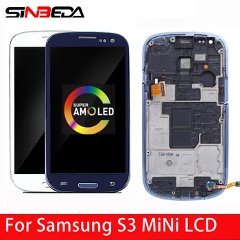Super AMOLED LCD Samsung Galaxy S3 Mini I8190 I8190N I8195 LCD Ekrāns skārienjutīgais Ekrāns, Digitizer Montāža