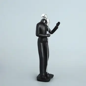 [Amatu] Abstraktu Skulptūru mūzikas grupas Ģitārists, Ģitāras spēlētājs attēls modelis Statuja Mākslas Griešanai Sveķu Statuetes Mājas Apdare