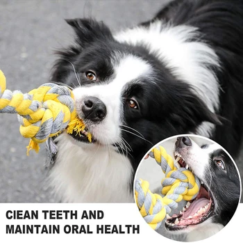Benepaw Izturīga 6 Mezgls Suns Virves Rotaļlietu Agresīvu Chewers Interaktīvās Drošu Zobu Tīrīšanu Kucēns Rotaļlietas Vidēji Lieli Suņi Pet