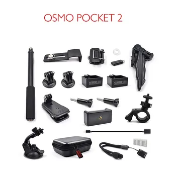OSMO Kabatas, 2 Izplešanās Piederumu Komplekts Mugursoma Klipu Velosipēdu Mount Uzglabāšanas Soma Selfie stick Combo noteikti DJI Kabatas, 2 Kameras