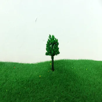 100gab 3CM Miniatūras Zaļā Plastmasas Mēroga Modelis Iela Modelis Koki Vilciena Dzelzceļa Arhitektūra, Ainavu HO N OO Izkārtojums