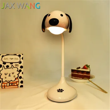 Led karikatūra Trušu gudrs Suns uzlādējams mini Touch galda lampas bērnu istabas silts, guļamistabas gultas dimming gaismas galda lampa