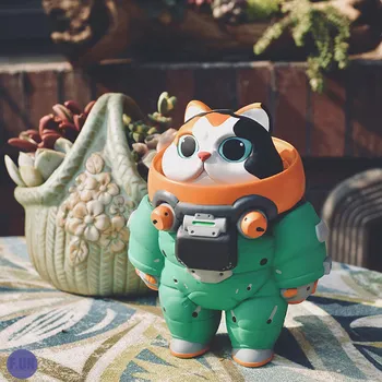 1pc izvēlieties Kosmosa piedzīvojumu dzīvnieku astronauts Blind box rotaļlietas statuetes Shiba Panda kosmonauts kolekcionējamu rotaļlietu Mājas/Ofisa Interjers