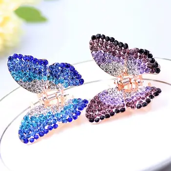 Imixlot Crystal Butterfly Nagu Forma, Matu spraudes Sievietes, Meitenes Šarmu Matadatas Rhinestone Hairclips Matu Accessoties