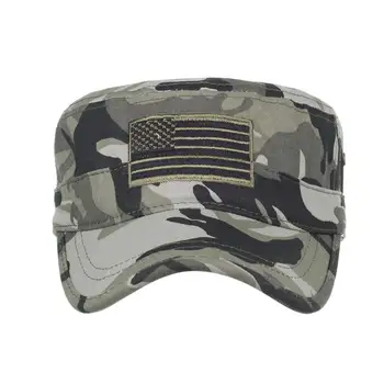 Joymay Jaunu Ierašanos Pavasarī Unisex Regulējams dzīvoklis klp Militārā Cepure Amerikas karogu izšūšana Gadījuma Rietumu Stila Snapback CEPURE P023
