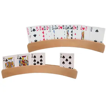 4GAB/Set Koka Spēļu Kārtis Turētāju Loka brīvroku Slinks Pokera Stāvēt Sēdekļa Izliektas Spēles Karšu Turētājs Kartes Spēles