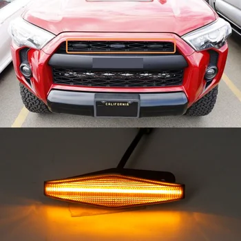 3 Gab. Ārējās Kūpinātas Objektīvs Amber LED Priekšējās Restes Gaitas Lukturi Toyota 4Runner TRD Pro 2016 2017 2018 2019