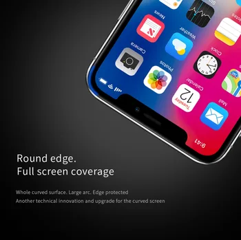 IPhone 12 Mini 11 Pro X 8 7 Plus XR XS Max Stikla Nillkin Pilnībā Segtu 3D Rūdīts Stikls Screen Protector for iPhone SE 2020