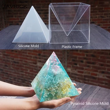 Super Liels DIY Piramīdas Sveķu Pelējuma Uzstādīt Lielu Silikona 3D Piramīdas Veidnes, Rotaslietu izgatavošana, Pelējuma Rīki, Mājas Dekoru 15cm/5.9