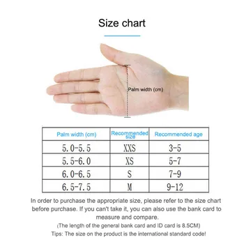 Bērniem Slidošana Cimdi Pilnu Pirkstu Regulējams Quick-release Handwear Āra Sporta Piederumi, 3-12 Gadus Vecs LQ4857
