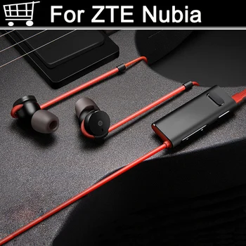 Par Nubia z17 Z11 z17s mini S-Ear Austiņas atbalsta aptX Trokšņa Slāpēšanas MIKROFONS Alumīnija Sakausējuma korpusa TPE Līnija Nubia z11