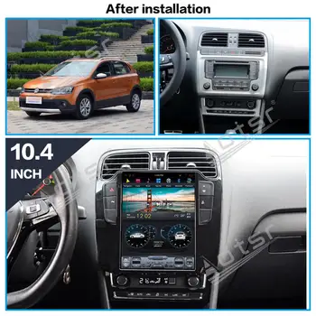 Par Volkswagen VW Polo 2011-2018 PX6 Android Tesla Vertikālā GPS Navi Auto Multimediju Radio, magnetofons Atskaņotājs, Stereo Galvas Vienības