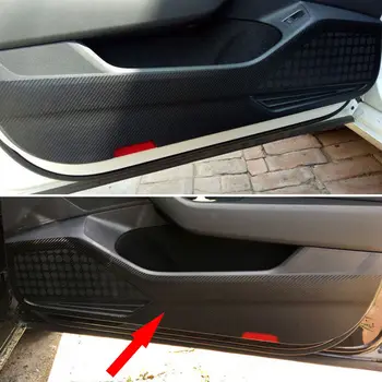 4gab Oglekļa Šķiedras Stila Automašīnas Durvju Pusē Anti-Kick Uzlīme Apdares Honda Accord 2016 2017 Piederumi Car Styling