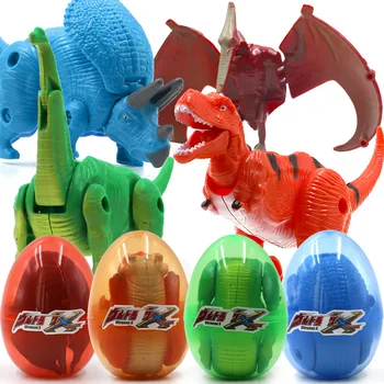 Dinozauru Rotaļlietas, Olu Komplekts Zēns Rīcības Spēlēt Attēls Dzīvnieku Pārveidot Modeli Jurassic Park Pūķis Tyrannosaur Vienā Gabalā Bērniem
