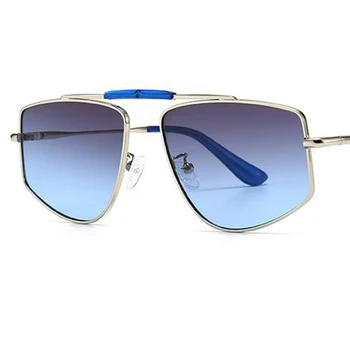 Klasiskās Laukumā Saulesbrilles Vīriešiem Zīmola Dizainere Punk Vintage Saules Brilles Vīriešiem Slīpums Brūna Oculos 2020. Gadam Modernas Brilles UV400