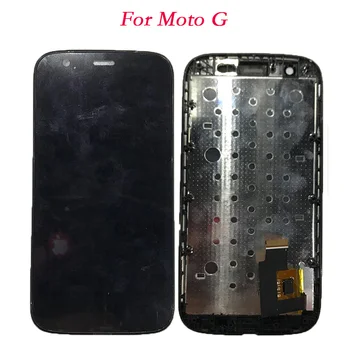 5 gabali/daudz Testa komplektu Priekš Motorola MOTO G1 G2 G3 XT1544 XT1063 XT1069 Touch Screen Digitizer Displejs LCD Moto G XT1032