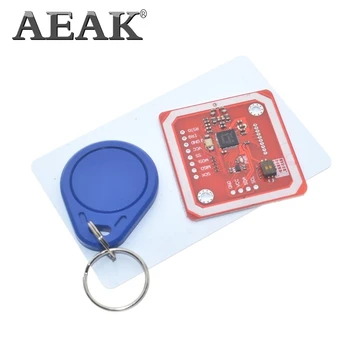 AEAK 1Set PN532 NFC RFID Bezvadu Modulis V3 Lietotāja Komplekti Lasītājs Rakstnieks Režīmā IC S50 Kartes PCB Attenna I2C IIC SPI HSU Par Arduino