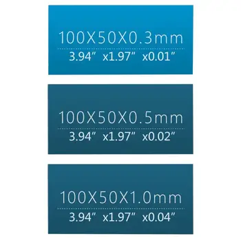 3PCS 0.3/0.5/1mm Thermal Pad 6.0 W/M. K Augsti Efektīvu Siltuma Vadītspēja Spilventiņi