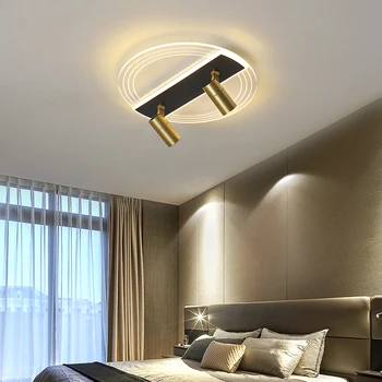 Apaļā LED griestu lampas guļamistaba lampas garderobe gaismas luksusa dzīvojamās istabas uzmanības centrā mācību telpa, ēdamistabas apgaismojums