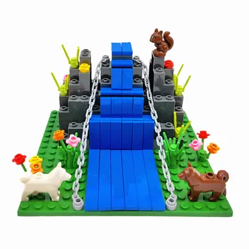 Jaunas Rotaļlietas Dzīvniekiem, Lauksaimniecības Celtniecības Bloki Savietojami Classic Mini KM Pilsētas Ielu Ķieģeļi Rotaļlietas Bērniem DIY Dāvanu Juguetes Bloques