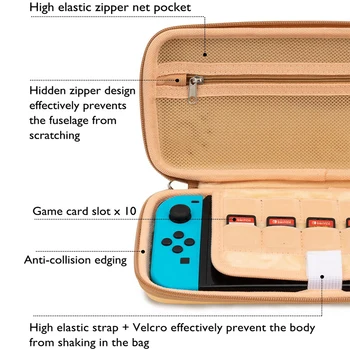 Shiba Inu Slēdzis, Glabāšanas Soma Silikona Ausu Ūdensizturīgs PU Cietos vākos Shell NS somiņa Lodziņā Nintendo Slēdzis Piederumi