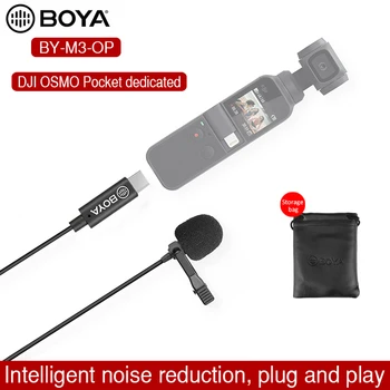 BOYA AR-M3-OP Digitālo Lavalier Mikrofons DJI OSMO KABATAS Video Stabilizators Gimbal USB Type-C Vlog Filmu Video Ierakstīšanas Mikrofons