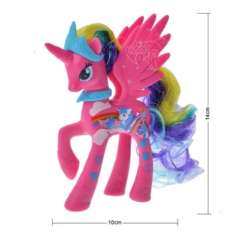 16 Stila Mans Mazais Ponijs Rotaļlietas Retums Apple Jack Rainbow Dash Princese Celestia Rīcības Attēlu Kolekcija Modeļu Lelle, Rotaļlietas Bērniem