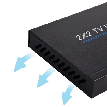 2X2 Video Sienas Kontrolieris 1 HDMI Ievade 4 HDMI Izeja 2X1/3X1/4X1/1X2/1X3/1X4 TV Procesors Ies Izšūšanas(ES Spraudnis)