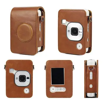 Retro Soft PU Ādas Fotokameras Soma Gadījumā Fujifilm Instax Mini Liplay Hibrīda Tērzēšanas Kamera Protctive Kabatas Gadījumā
