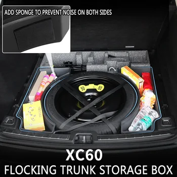 2018-2019 modeļa Volvo xc60 modificētu bagāžnieka uzglabāšanas kaste 19 xc60 veltīta asti box nodalījumu uzglabāšanas kaste