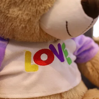 1pc 70cm Radošo Mīlestības lācīti mīkstās Plīša Rotaļlietas Bērniem, Bērnu Lelle Kawaii Valentine Dāvanu Cienītājiem Meitenes
